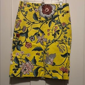 LOFT Yellow Skirt